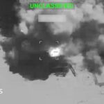 Explosion at an unknown location, during what U.S. Central Command says are strikes on Iran