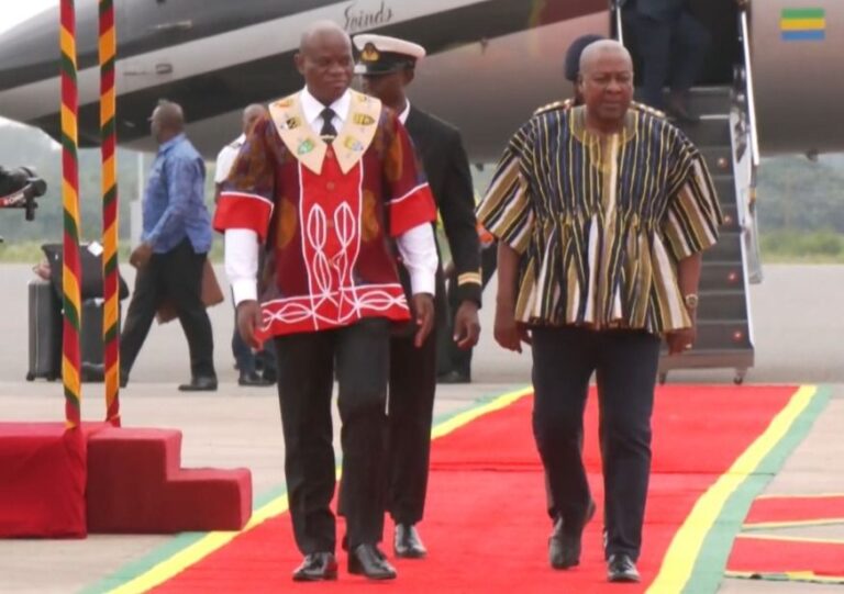 Presidents Mahama and Nguema