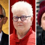 A composite image of Gary Lineker, Val McDermid and Gary Stevenson