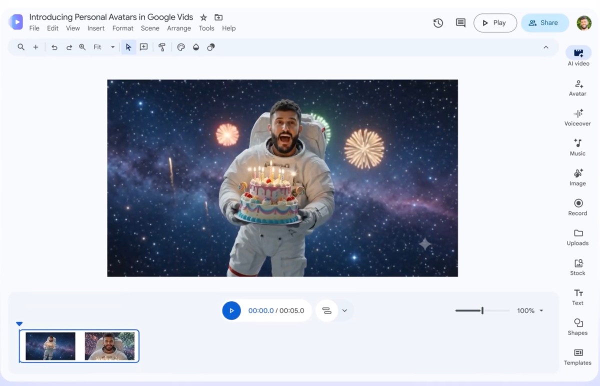 Personalized AI Avatars and Gemini Omni Integration in Google Vids