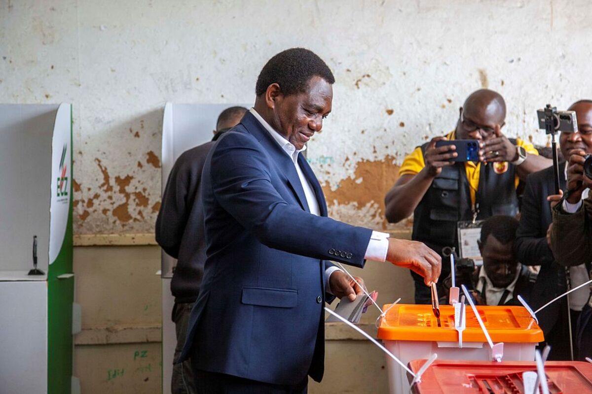 Hakainde Hichilema Leads Zambia Election Results for Second Term