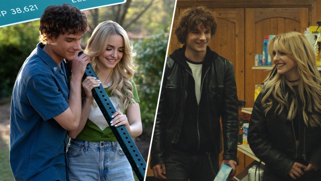 (L-R) Mason Thames and McKenna Grace in 'Regretting You' (2025); Mason Thames and McKenna Grace in 'Nimrods' (2025)