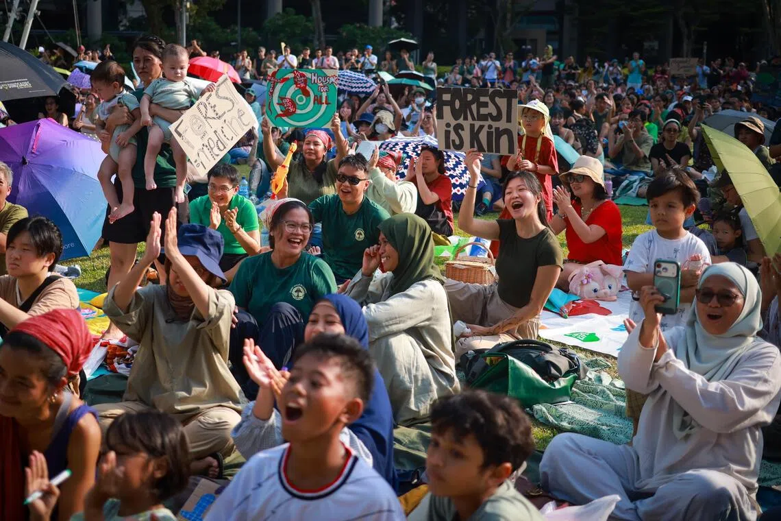 Hong Lim Park Rally Draws Over 1,000 Protestors Opposing Forest Clearing