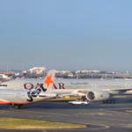 Jetstar flight almost colliding with another plane on the tarmac