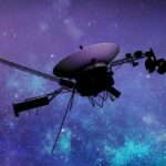 Artist's concept of Voyager 1 travelling through interstellar space