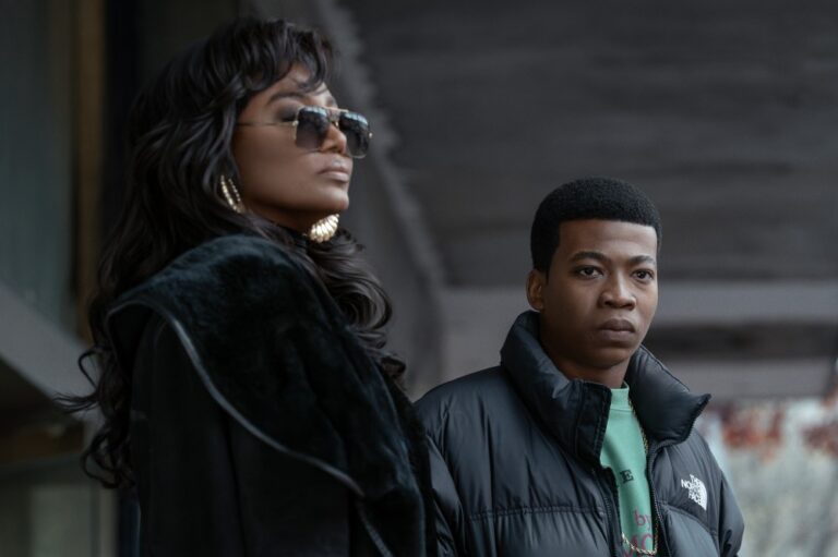 Patina Miller and Mekai Curtis in "Power Book III: Raising Kanan'