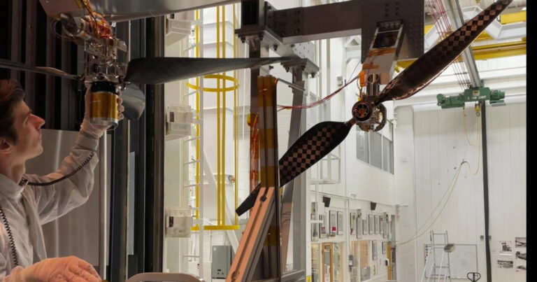 The supersonic-rated rotor blades destined for NASA's next-generation Mars helicopters
