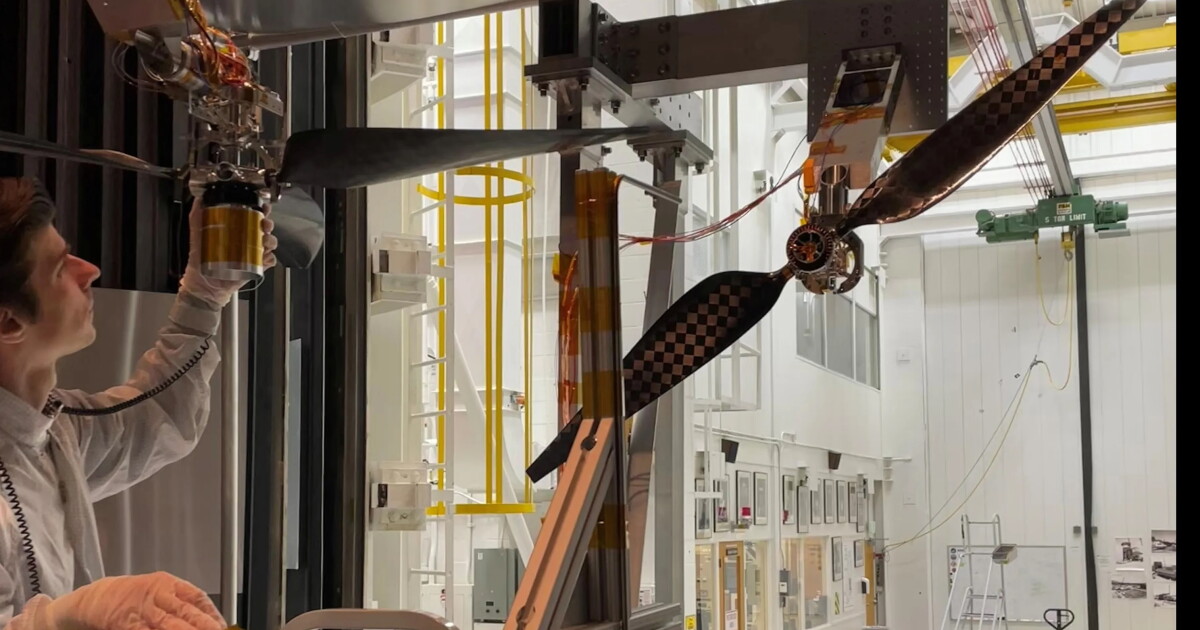 The supersonic-rated rotor blades destined for NASA's next-generation Mars helicopters