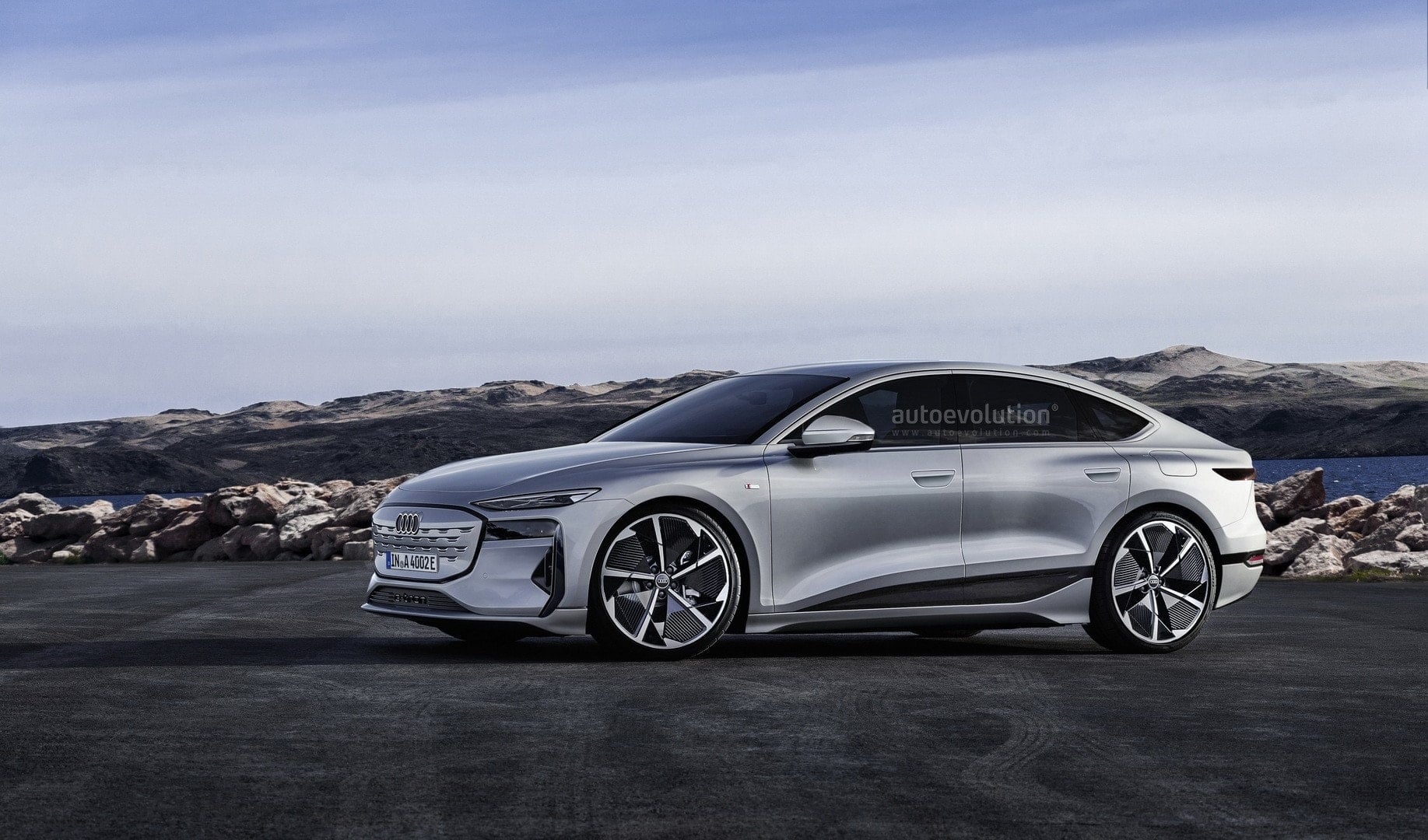 Audi A4 e-tron rendering