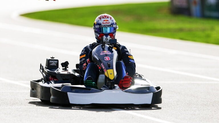 Max Verstappen Overtakes 100 Amateur Karters in Silverstone Exhibition Race