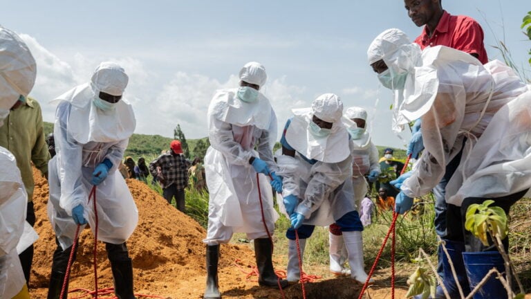 DR Congo rolls out Ebola vaccine for health workers as death toll rises