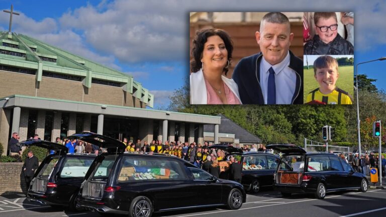 Waterford family killed in 'web of evil', funeral hears