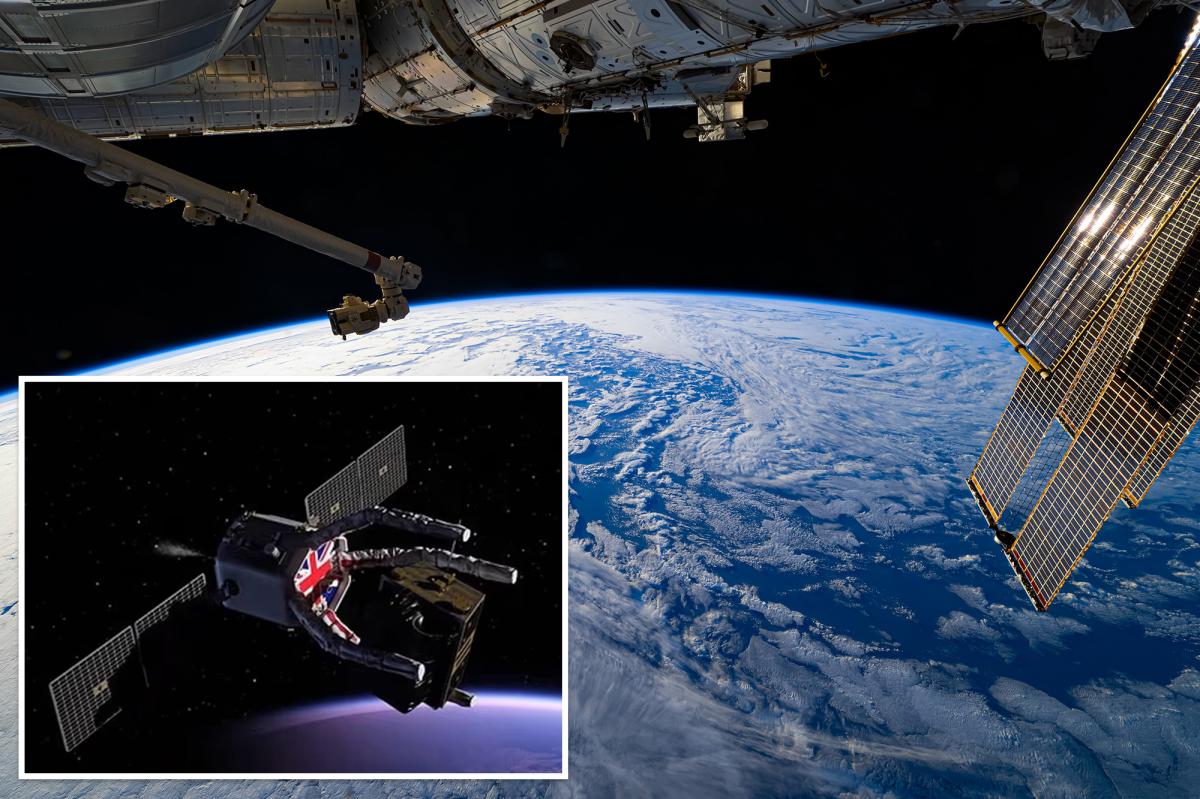 The UK is launching a first-of-its-kind mission to remove space junk using giant, satellite-propelled claws