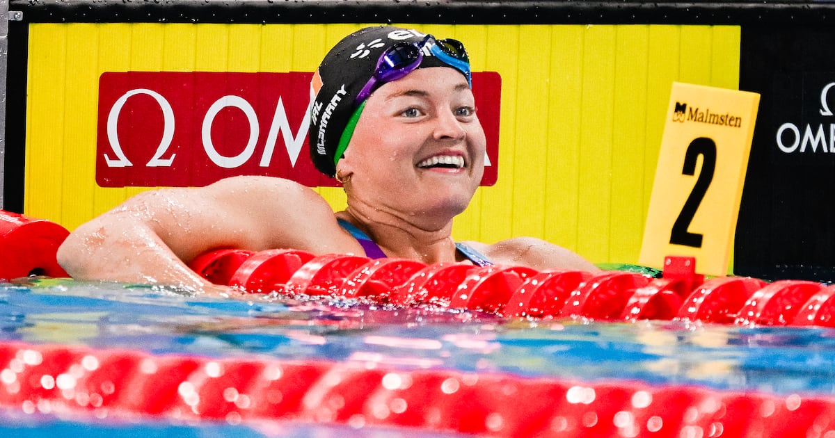 Ireland’s Mona McSharry won the 100m breaststroke in Baku. Photograph: Andrea Staccioli/Inpho