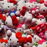 A display of Hello Kitty figures forms part of