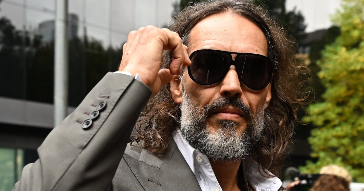 Russell Brand arrives at Southwark Crown Court on Tuesday. Photograph: Leon Neal/Getty Images