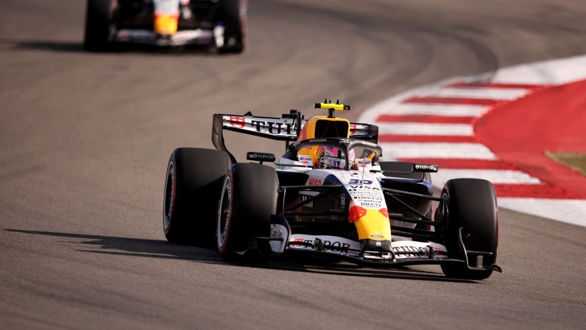 Liam Lawson in qualifying for Formula One's US Grand Prix in Austin. Photo / AFP