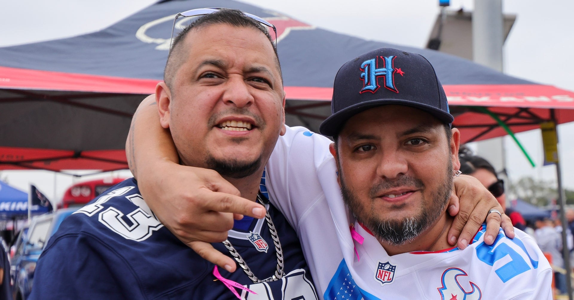 Oct 4, 2026; Houston, Texas, USA; Fans tailgate before the Dallas Cowboys play the Houston Texans at Reliant Stadium