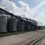 A general view shows a grain terminal in the Baltic Sea port of Vysotsk in the Leningrad region, Russia August 21, 2024