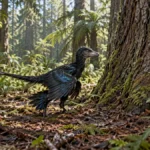 Microraptor was a very small, feathered dinosaur with wings on its legs as well as its arms