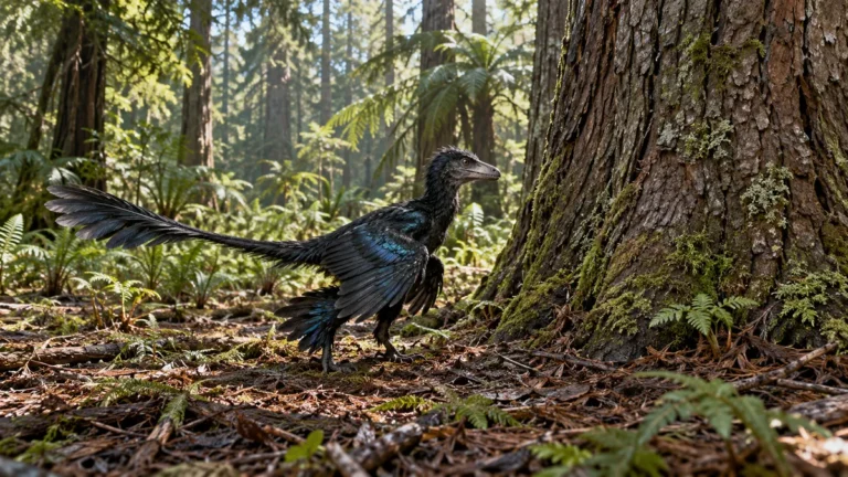 Microraptor was a very small, feathered dinosaur with wings on its legs as well as its arms