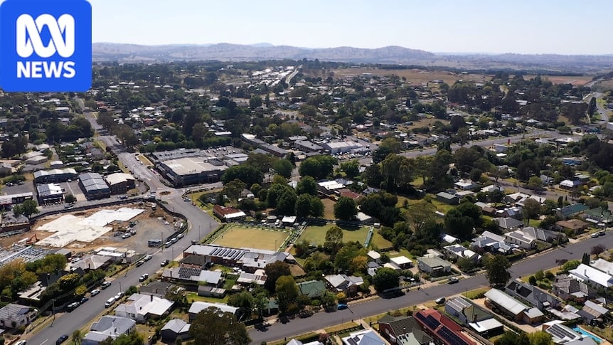 drone shot of yass